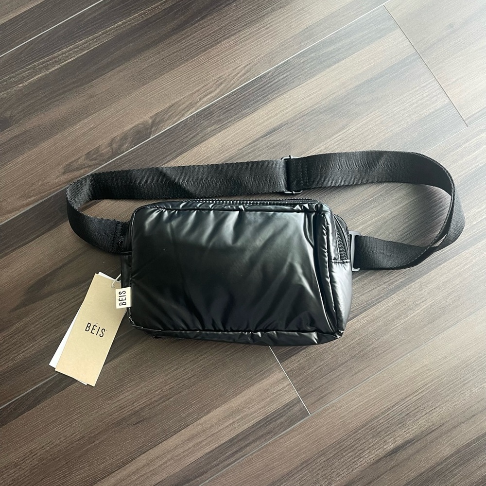BEIS Convertible Black Belt Bag / Backpack